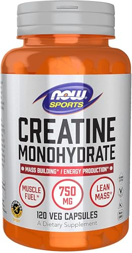 NOW Foods Creatine Monohydrate, 750mg - 120 vcaps