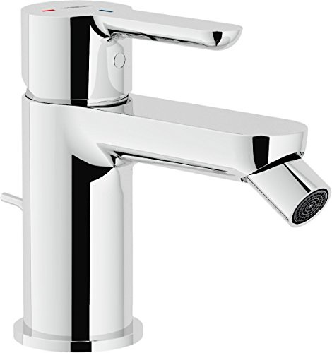 Nobili rubinetterie ABE87119/1CR ABC Miscelatore Monocomando per Bidet, Scarico 1 1/4 Pollici, a Risparmio Energetico, Cromo