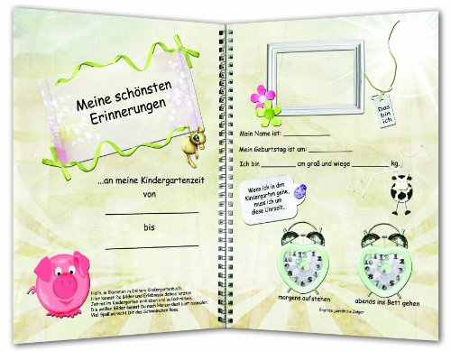 Mein letztes Kindergartenjahr - Erinnerungen an die Kindergartenzeit, Kindergarten-Album, Kindergartenbuch
