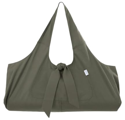 Yogiii Borsa Yoga Grande | Porta Tappetino Yoga Originale YogiiiTotePRO | Borsa per Tappetino Yoga con Tasca Laterale, Grigio Cenere