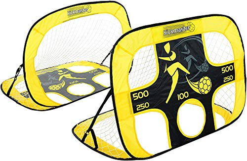 Kickmaster Quick Up Goal And Target Shot - Yellow/Black