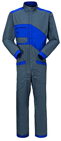 Rossini Trading A4500730M Tuta Lomellina, Grigio/Azzurro, M