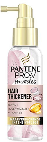 Pantene Pro-V Miracles Hair Thickener Hair Thickening Intensive Care with Biotin + Rose Water + Vitamin B3, Hair Care, Beauty, 100 ml