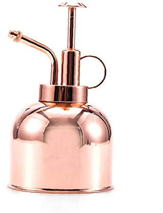 HoneybeeLY Copper Rose Gold Plant Mister, 300ml Stainless Steel Watering Spray Bottle, Ergonomic Design, Perfect for Indoor & Outdoor Plants