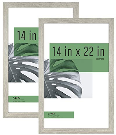 MCS Frames, Engineered Wood, Gray Woodgrain, 14x22