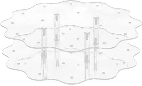 Cabilock Cake Pop Ständer, Premium Acryl, Transparent, Quadratisch, Bruchsicher, Stylisch, Perfekt für Teepartys, Babypartys, Hochzeiten & mehr