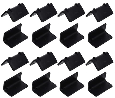 100 Pcs Black Plastic Corner Protectors for Safe Box Packaging - 2.16 X 1.18 X 1.18 Durable Guards for Shipping and Storage
