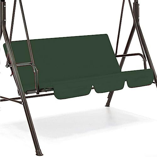 Garden Swing Replacement Cushion 150cm Swing Cover Chair Waterproof Seat Pad Fit for 2 and 3 Seater Swing Chairs, Dark Green