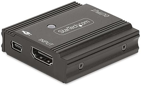 StarTech.com Booster HDMI 8K 60Hz da 10m, Ripetitore attivo HDMI 2.1 in linea e amplificatore del segnale video fino a 8K 60Hz/4K 144Hz, Extender compatto per cavi HDMI (33FT-8K-HDMI-BOOSTER)