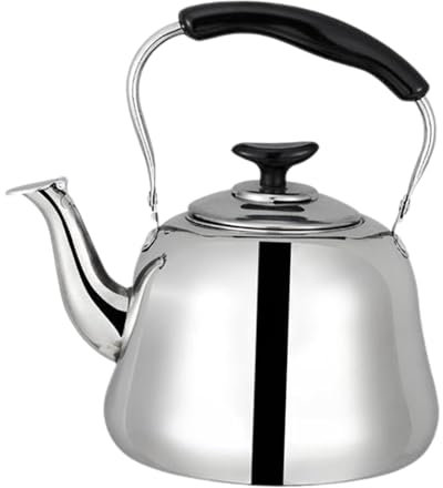 Luwecf Bollitore a Fischio Portatile da 1 Litro con Infusore Rimovibile per Vaso da Cucina