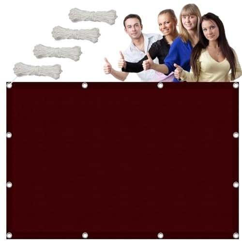 Filet Dombrage Rectangle 2.4 x 9 m Voile de Soleil D'Ombre, Filet Protection Solaire Serre Tissu PES, Imperméable avec Oeillets et Cordons pour Terrasse Jardin Extérieur, Vin Rouge