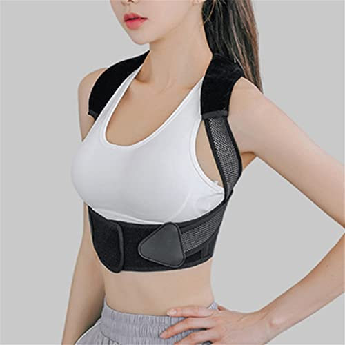 WDCDYQDH Gürtel zur Korrektur der Rückenhaltung, Lendenwirbelstütze, leichte, atmungsaktive Rückenstützbandage für Männer und Frauen (Zwartone L) (Zwartone L)