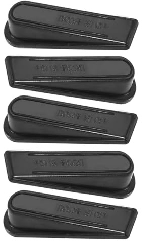 5 Pack Rubber Doorstop Wedge Suitable for All Floors Non-Scratching and Anti-Slip Design for Homes Offices and Work Shops