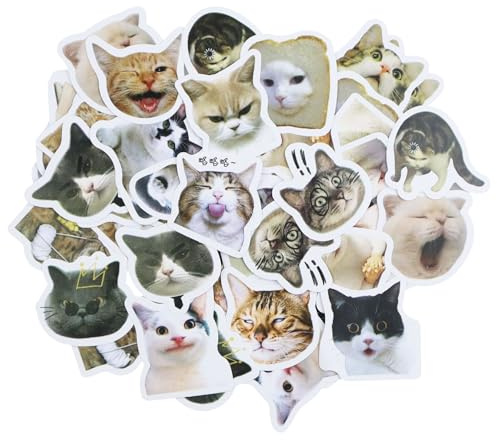 Scrapbooking Cat Stickers, Black Cat Scrapbook Stickers, 92Pcs Cute Kitten Sticker for Photo Albums, Diaries, Crafts, Scrapbooks, Notebooks