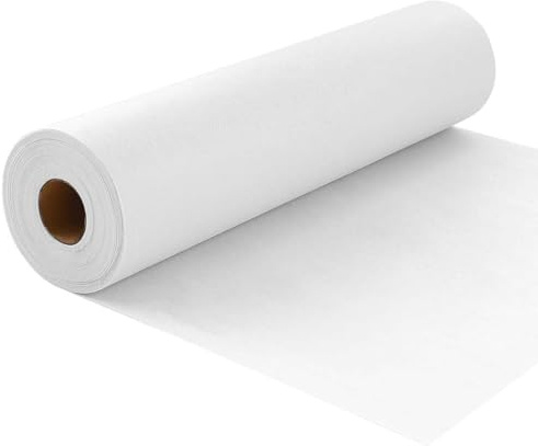 Schmelzbare Vlies-Schnittstelle, 30 cm x 27,7 m, Eisen-Vlies-Interface-Stoff auf der einseitigen Polyester-Schnittstelle für Nähzubehör (weiß, mittelschwer)