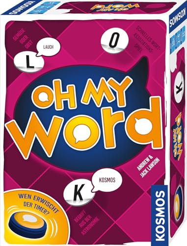 Kosmos Oh My Word, Wen erwischt der Timer? | Lustiges, schnelles Wort-Spiel, Brettspiel, Partyspiel