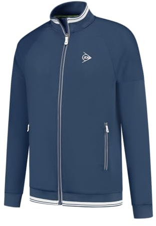 DUNLOP CLUB Herr Tennis stickad jacka, marinblå, XL