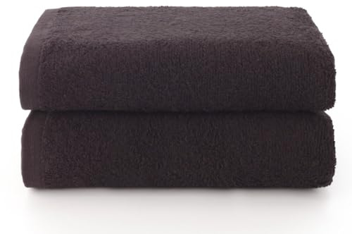 Set 2 Toallas bidé (30x50) Negro