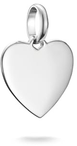 THOMAS SABO Charm Club Connect Charm-Anhänger Coin und Herz Recyceltes 925 Silber