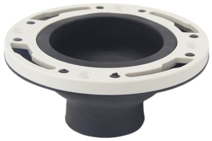 Kit di riparazione flangia WC con anello di tenuta in silicone, estensore flangia WC kit di riparazione tubo di scarico per tubi di scarico da 7,6 e 10,2 cm, strumento di installazione idraulico per