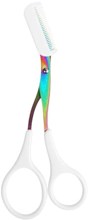 Forbici per sopracciglia con pettine Forbice per modellare le sopracciglia Accessori di bellezza per la depilazione Accessori per il trucco ergonomico unisex