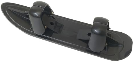 Snow Scooter Ski Trineo 2 en 1 Conversión de cochecito | Accesorio de esquí para correr, ciclismo, carrito de golf, camping y actividades al aire libre de invierno, 45,5 x 11,33 cm