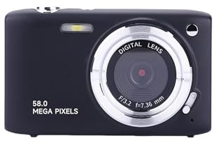 Andoer Cámara Digital D600 4K Cámara Compacta con Pantalla de 58MP y 2,88 con Zoom de 16x para Fotografía Viajes Vlog