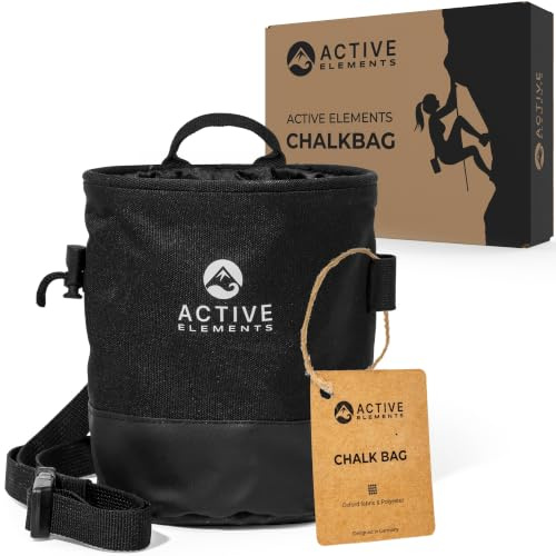 4 in 1 Premium Boulder Set: Chalkbag, Chalk Ball, Boulder Bürste und Finger Tape [als Set & einzeln] - Boulderzubehör für Deine Session, All-in-One Bouldern Geschenk