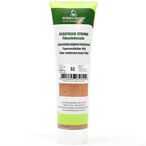 BORMA Faserverstärkter Holzkitt Spachtelmasse Extra Strong 200g - Nussbaum hell - 53