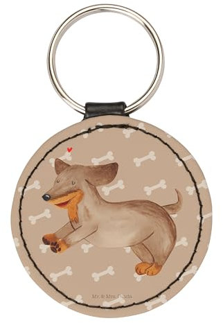 Mr. & Mrs. Panda Schlüsselanhänger Hund Dackel - Geschenk, Herz, schlüsselbund anhänger, Hundebesitzer, Hunde, Dachshund, Taschenanhänger, Schlüsselaccessoire, mini