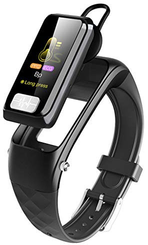 Rastreador De Actividad Multifuncional Pulsera Portátil Inteligente Para Auriculares, Reloj De Fitness Premium Monitor De Ritmo Cardíaco Podómetro Sleep Tracker Impermeable Android E IOS