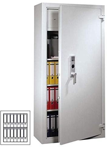 Müller Safe DK 80 Sicherheits Aktenschrank, Mechanisches Kombinationsschloss ZKS anstatt des Doppelbartschlosses, Klasse S2 nach EN 14450, H80xB70xT50 cm, 200 kg