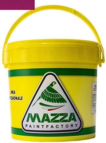 MAZZA Pittura Al Quarzo Per Muri Interni Ed Esterni Lt 14 Ad Alto Potere Coprente Colorificio (Orchidea Fuxia Mz1134)