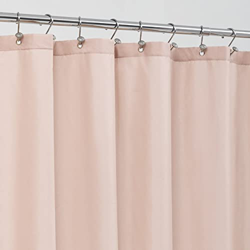 ALYVIA SPRING Tenda da doccia in tessuto rosa con 3 magneti, impermeabile, morbido tessuto di qualità alberghiera, tenda da doccia per bagno, leggera e lavabile in lavatrice, dimensioni standard 182 x