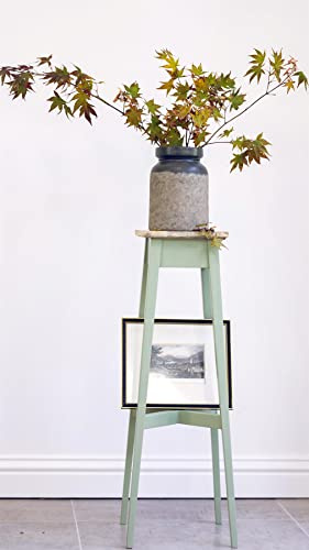 Statement Furniture Florence Plant Display Stand in Sage Green. 80cm Wooden Plant Holder, Ready Assembled