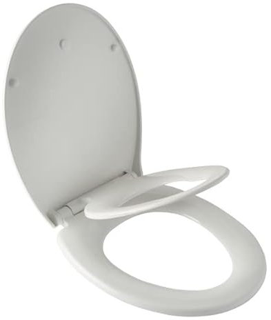BEMIS Reybridge Family WC-Sitz Kinderring Slow Close Take Off Top Fix Thermoplast Weiß | WC-Sitz mit Take Off Top Fix | Unzerbrechlich und recycelbar Langlebiger Thermoplast | Einfache Installation