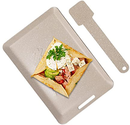 Fowybe Sartén Tamagoyaki de Hierro - Sartenes portátiles antiadherentes para hornear - Sartén para parrilla duradera sin manchas, sartén para desayuno Teppanyaki para asar, freír y saltear