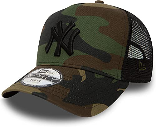 New Era Kinder Trucker Cap MLB York Yankees #4158 - Child, 4-6 Jahre, Trucker NY Woodcamo