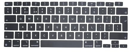 Pardarsey Juego Completo de Teclas de Repuesto para Teclado del Reino Unido, QWERTY compatibles con MacBook Air de 13.3 Pulgadas, Modelo A2337 M1 2020-2021, año EMC 3598