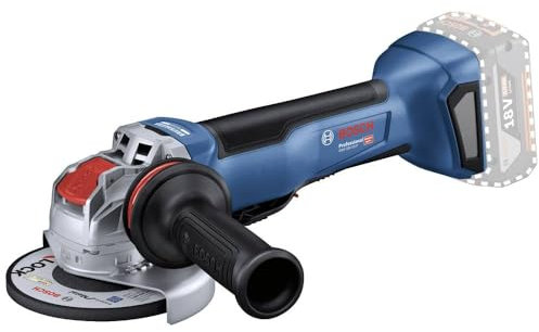 Bosch Professional 18V System Akku Winkelschleifer GWX 18V-10 P mit X-LOCK (KickBack Control, X-Brake, inkl. L-BOXX, Schutzhaube, Vibration Control-Zusatzhandgriff, ohne Akku/ Ladegerät)
