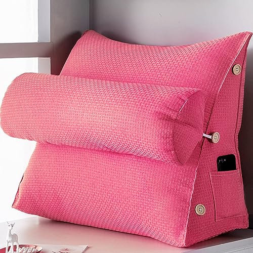 RüCkenkissen Keilkissen, 2 In 1 RüCkenlehne Und Kopfkissen NackenstüTze Lesekissen Lesekissen FüR Bett RüCkenstüTze Waschbarem Bezug FüR Mehr Halt Und Komfort Von RüCken,Kopf Und Nacken