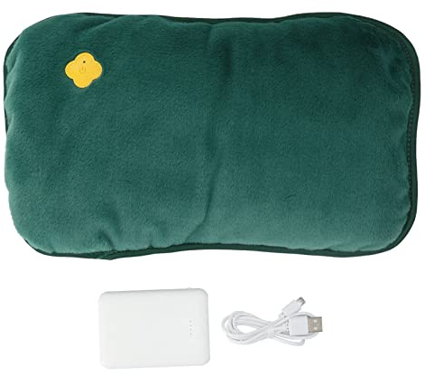 NSXAYIWE Chauffe-Mains Rechargeables, Chauffe-Mains Chauffant Au Graphène Rechargeable par USB, Trois Niveaux De Contrôle de la Température De Chauffage, Chauffe-Mains Constant Intelligent(Vert)