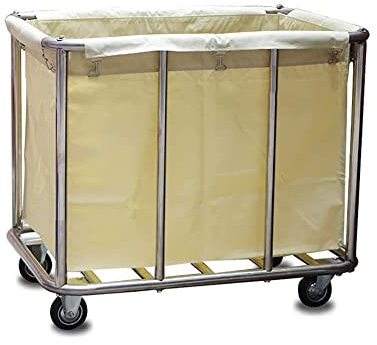 Stainless Steel Housekeeping Cleaning Trolley - Multi-Purpose Storage Cart for Versatile and Portable Kitchen Utility with Silent Wheels