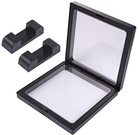 TINEASUR Cadre Flottant Pour Bijoux Noir Plastique Membrane Protectrice Pour Bracelets Et Colliers Usage Quotidien Ou Présent
