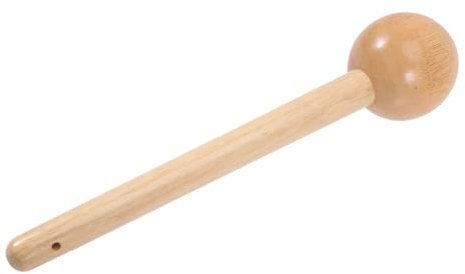 Parliky Wooden Mallet for Baseball Gloves Portable Mini Hammer Rubber Wood Ball Head for Youth Sliding Mitt Training