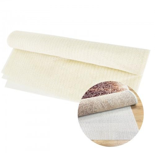 Antirutschmatte für Teppich, 100 x 160cm Anti Rutsch Teppichunterlage, PVC Schneidbar rutschfest Teppichstopper für Regal Schublade Auto Palette Teppich