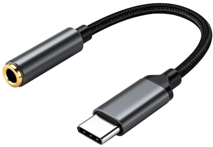 Genérico Adaptador USB C A 3,5 Mm, Audio Jack Hembra Tipo C para Auriculares, Chip Adaptador De Audio