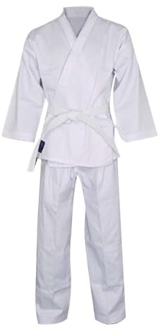 Karatebekleidung/Kampfsport Ju Do Aikido Taekwondo Trainingsuniform Bekleidungsset Jacke Hose Herren und Damen Winter Klamotten Herren (White, M)