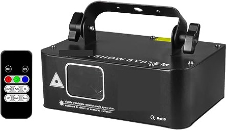 Luces LED de escenario Proyector de escáner de línea de haz RGB de 500mw, DJ, discoteca, efecto de iluminación de escenario, fiesta de baile, boda, vacaciones, Bar, Club, luces DMX Para luces de fiest