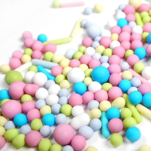 Streuselheld Schokomix 80g Schokoladenstreusel Kugeln, Strands und Perlen | Bunter Streusel-Mix als Topping für Torten, essbare Zuckerstreusel zum Verzieren von Muffins, Cupcakes und Geburtstagskuchen